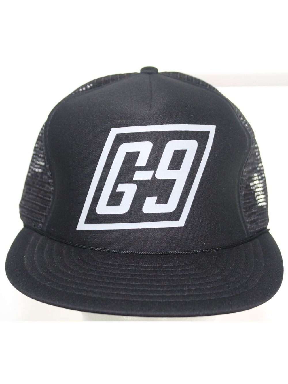 New Vintage G-9 Trucker Hat - Speedway Adjustable Black Snapback Cap Deadstock